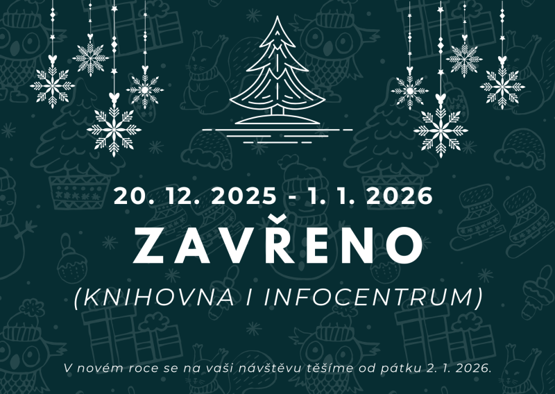 uzavření knihovny o Vánocích